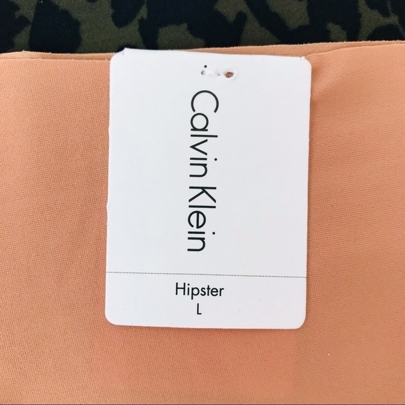 New! Calvin Klein 3 Pack Hipster Tan Black Animal Print Panties Bundle Set - Picture 8 of 12